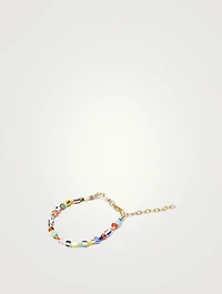 Mini Hand-Painted Beaded Bracelet