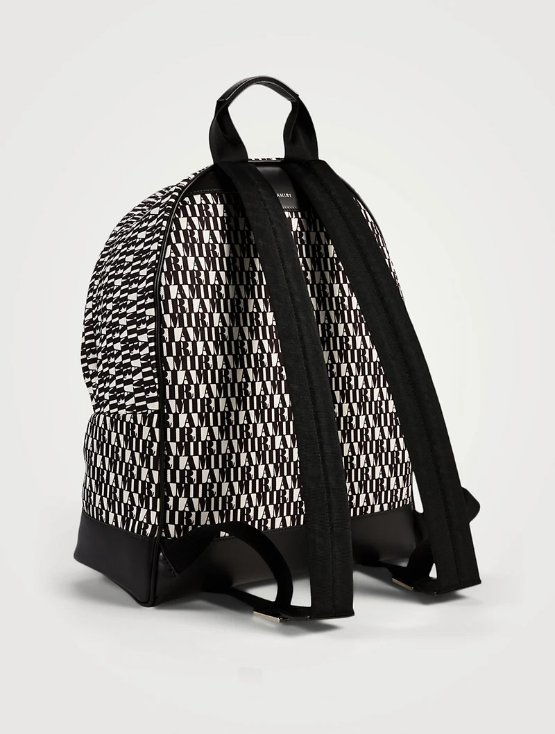 Canvas Backpack In Logo Print