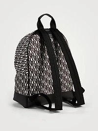 Canvas Backpack In Logo Print