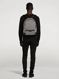 Canvas Backpack In Logo Print