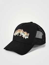 Floral Logo Trucker Hat