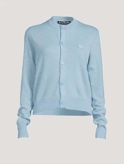 Wool Crewneck Cardigan