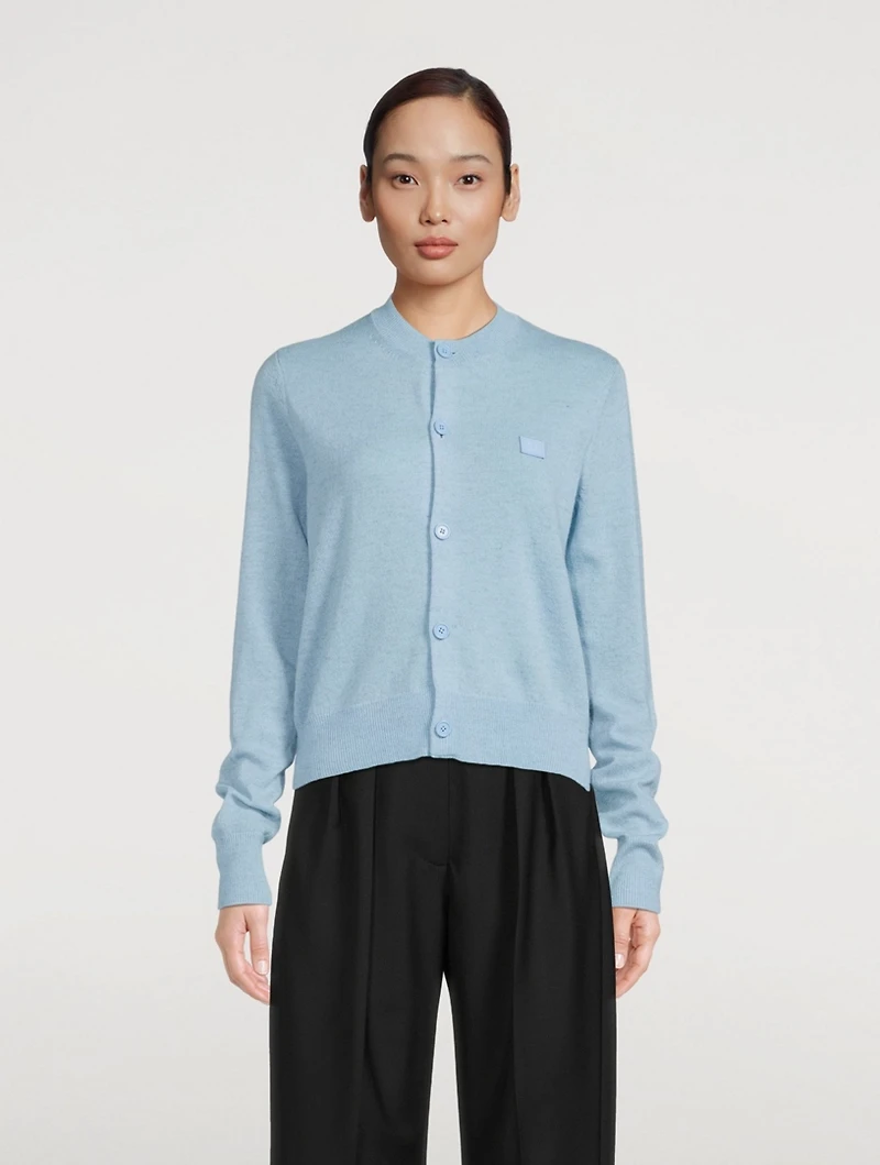 Wool Crewneck Cardigan