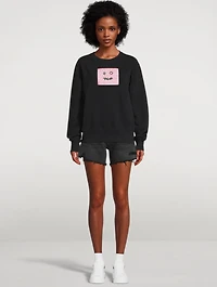 Beaded Cotton Sweatshirt