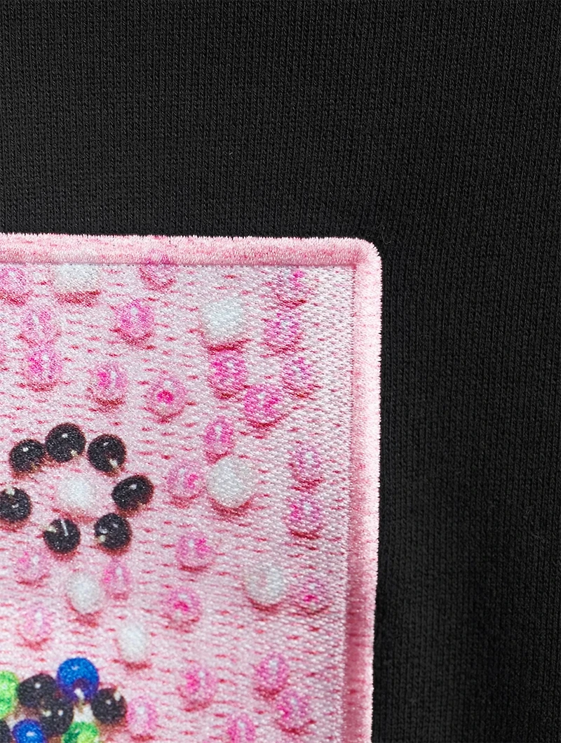 Beaded Cotton Sweatshirt