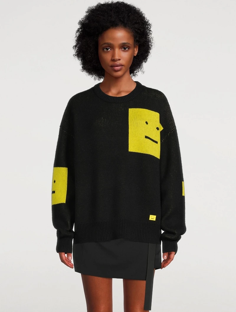 Face Wool Sweater