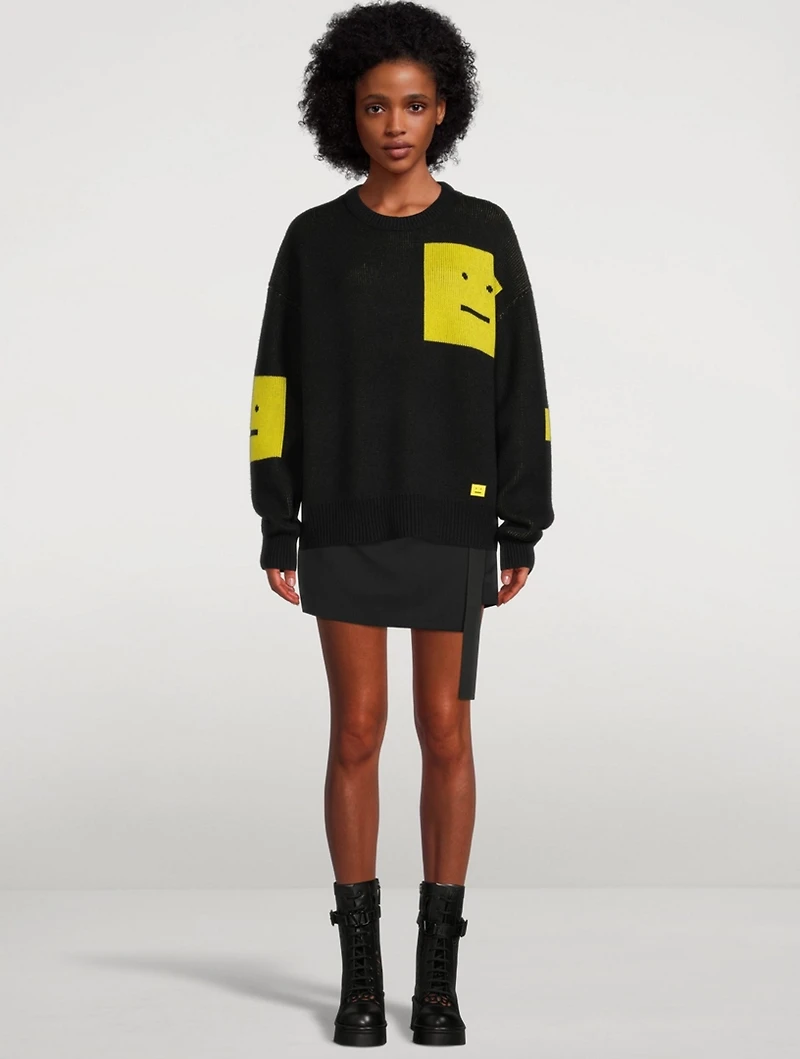 Face Wool Sweater