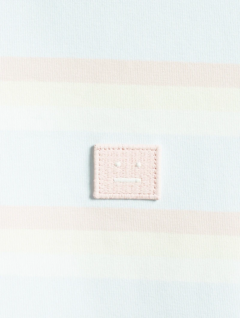 Cotton Stretch T-Shirt Striped Print