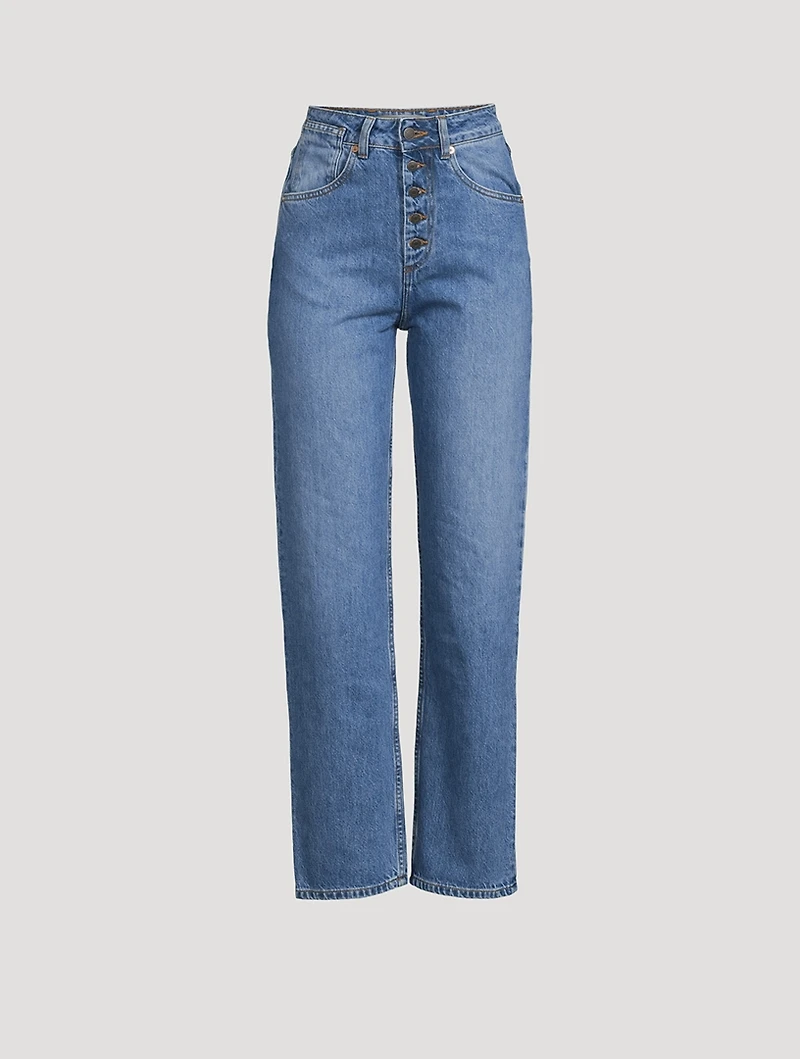 Bonnie High-Waisted Straight-Leg Jeans