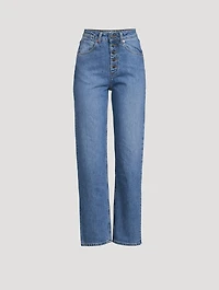 Bonnie High-Waisted Straight-Leg Jeans