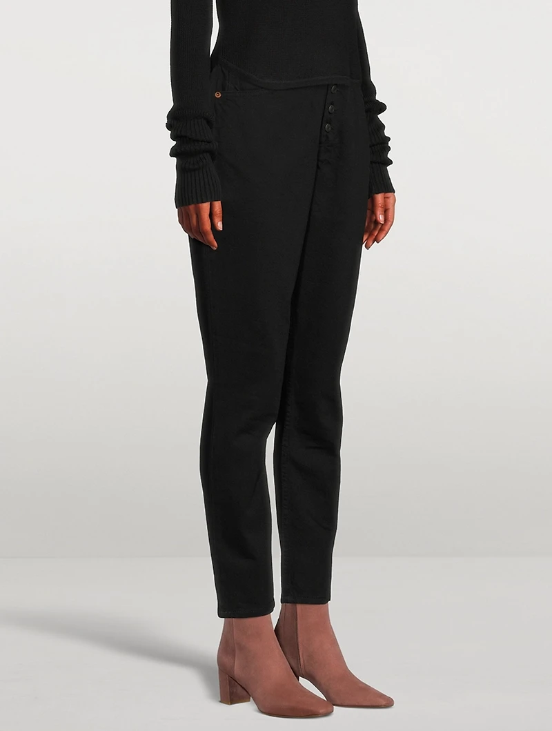Pamela Slim Tapered-Leg Jeans