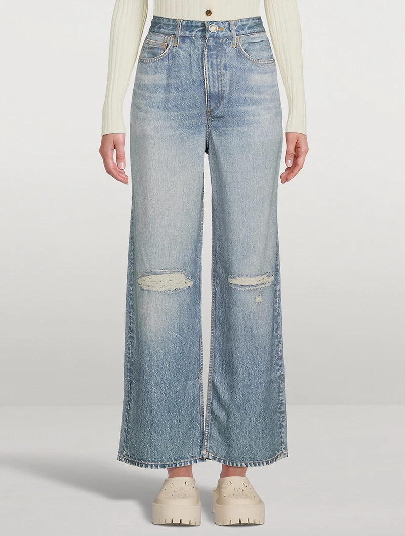Miramar Trompe L'oeil Liquid Wide-Leg Pants