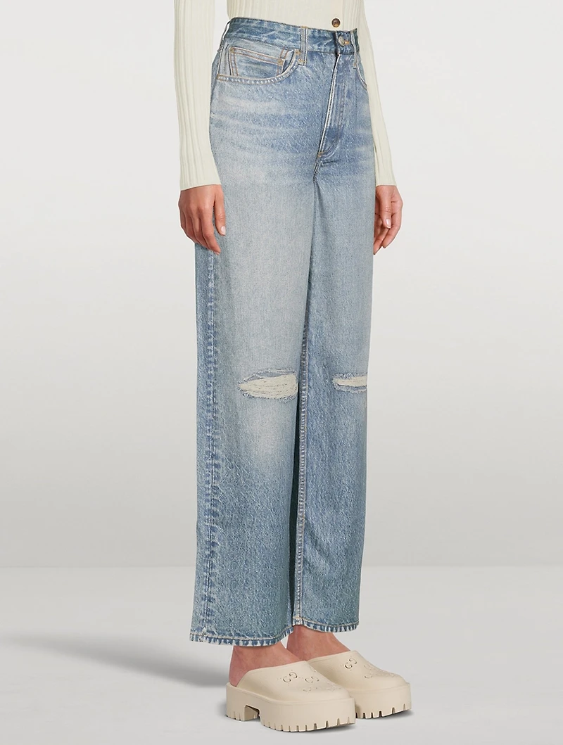 Miramar Trompe L'oeil Liquid Wide-Leg Pants