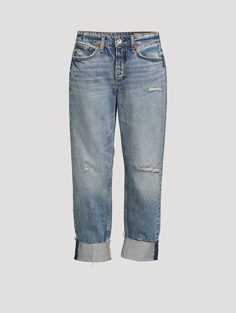 Rosa Mid-Rise Boyfriend Jeans