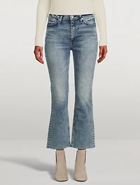 Nina High-Waisted Flared Ankle Jeans