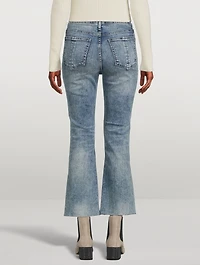 Nina High-Waisted Flared Ankle Jeans