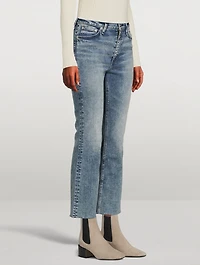 Nina High-Waisted Flared Ankle Jeans