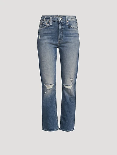 Rider Hight-Waisted Straight-Leg Jeans