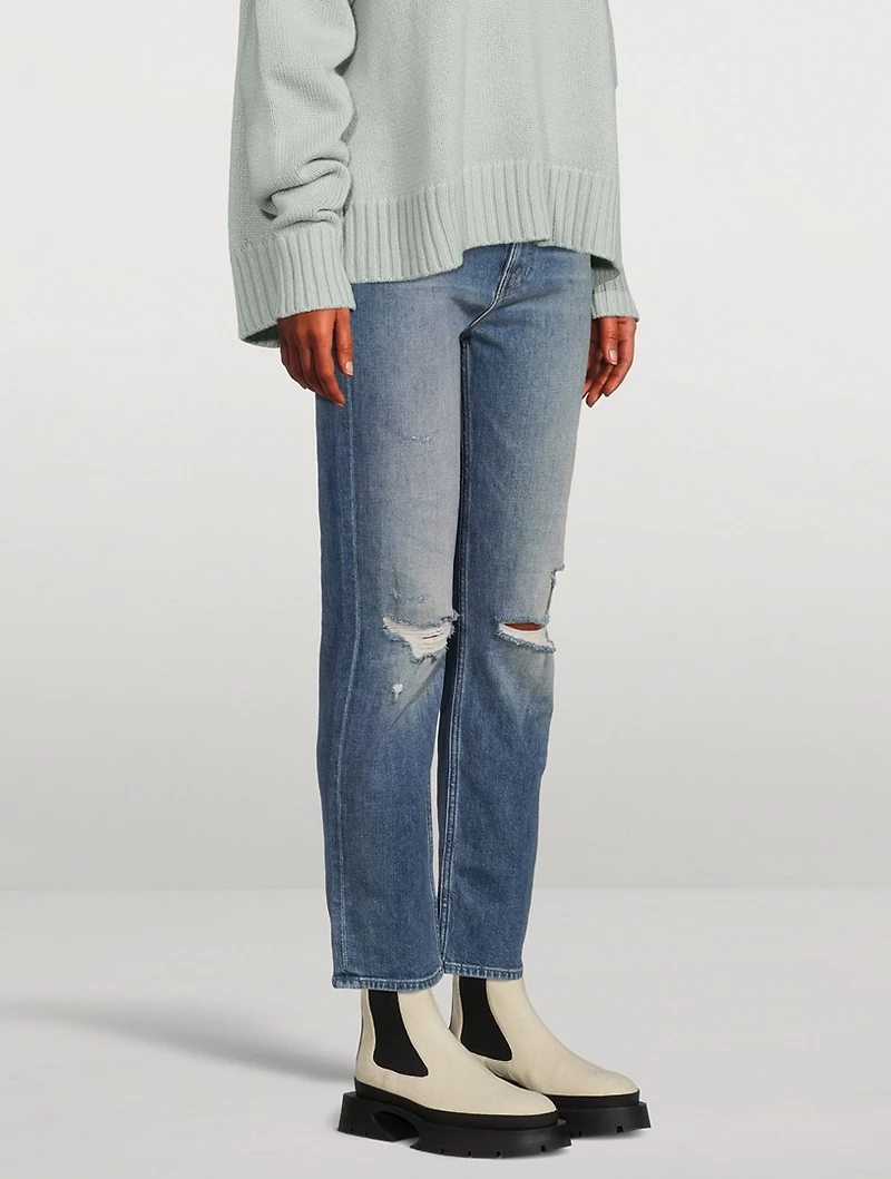 Rider Hight-Waisted Straight-Leg Jeans