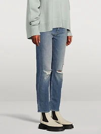 Rider Hight-Waisted Straight-Leg Jeans