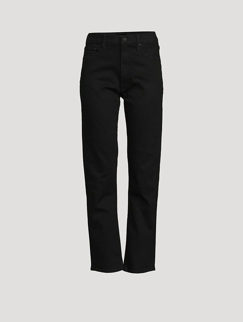 Rider High-Waisted Straight-Leg Jeans