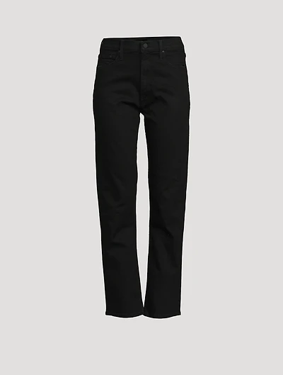 Rider High-Waisted Straight-Leg Jeans