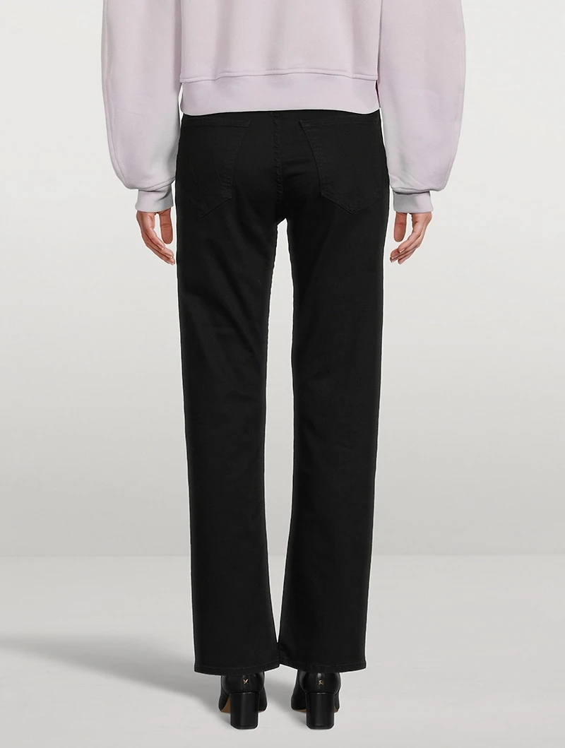 Rider High-Waisted Straight-Leg Jeans