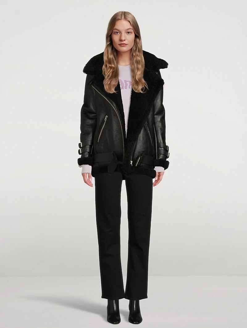 Rider High-Waisted Straight-Leg Jeans