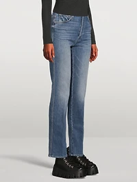 Hiker High-Waisted Straight-Leg Jeans