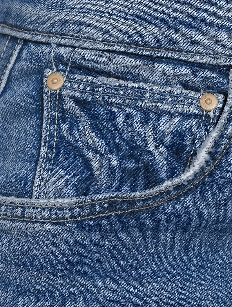 Hiker High-Waisted Straight-Leg Jeans
