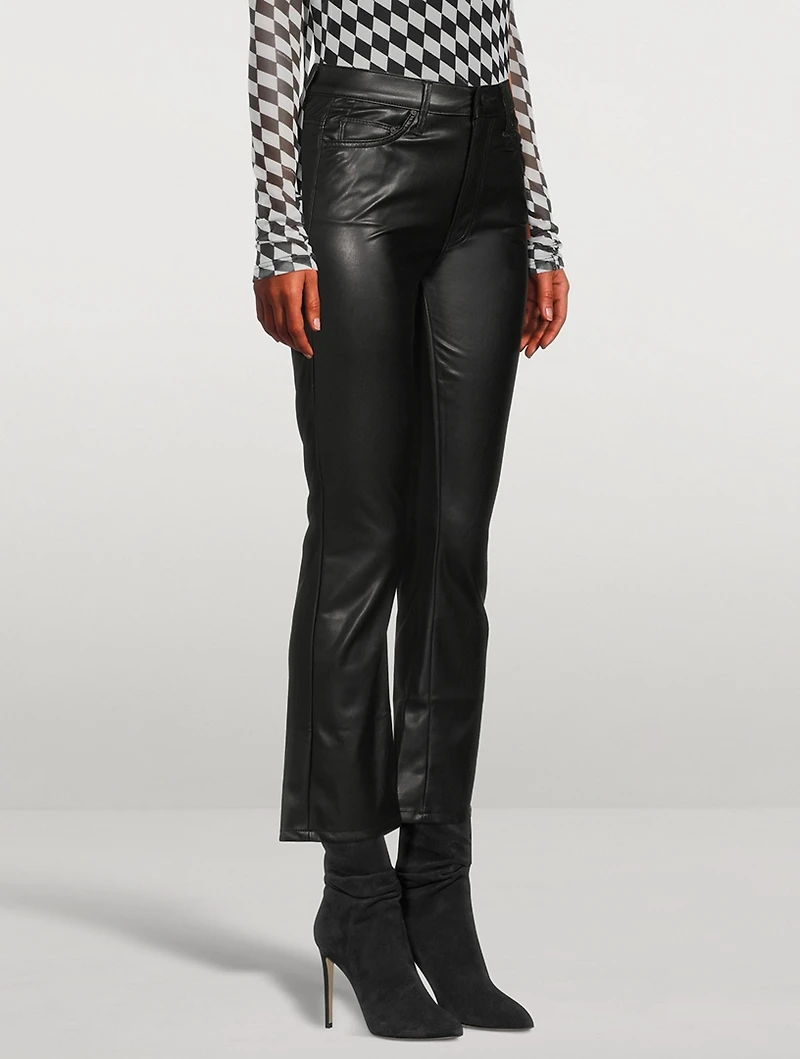 The Insider Faux Leather Bootcut Pants