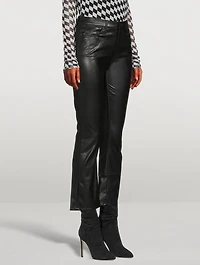 The Insider Faux Leather Bootcut Pants