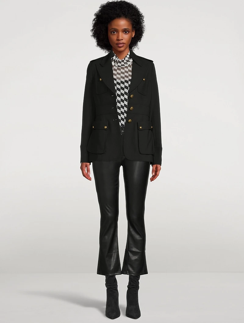 The Insider Faux Leather Bootcut Pants