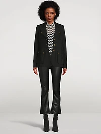 The Insider Faux Leather Bootcut Pants