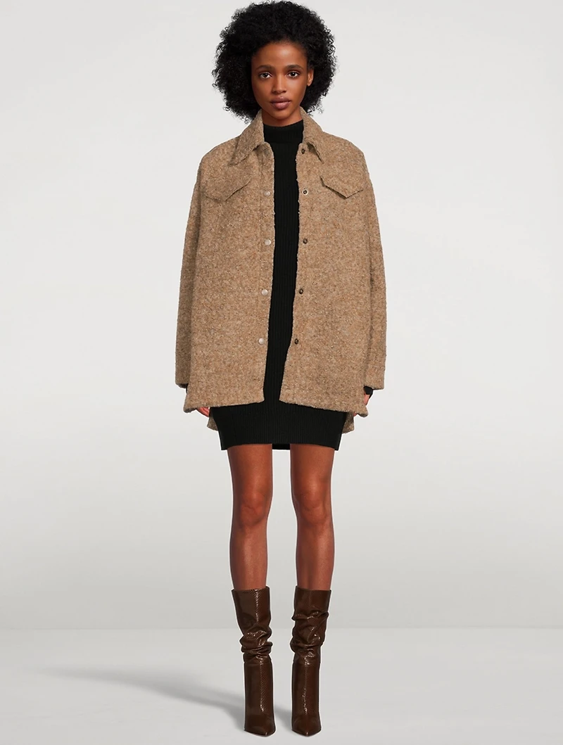 Pierce Cashmere Turtleneck Sweater Dress