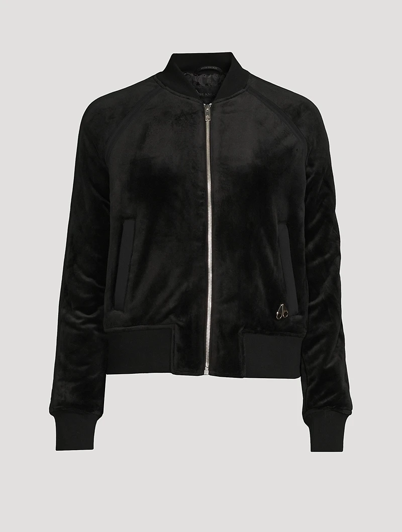 Assinica Velour Bomber Jacket
