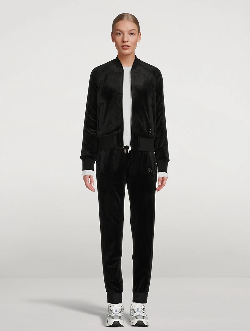 Assinica Velour Bomber Jacket