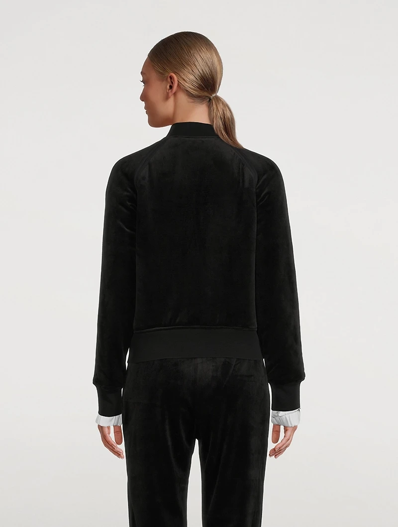 Assinica Velour Bomber Jacket