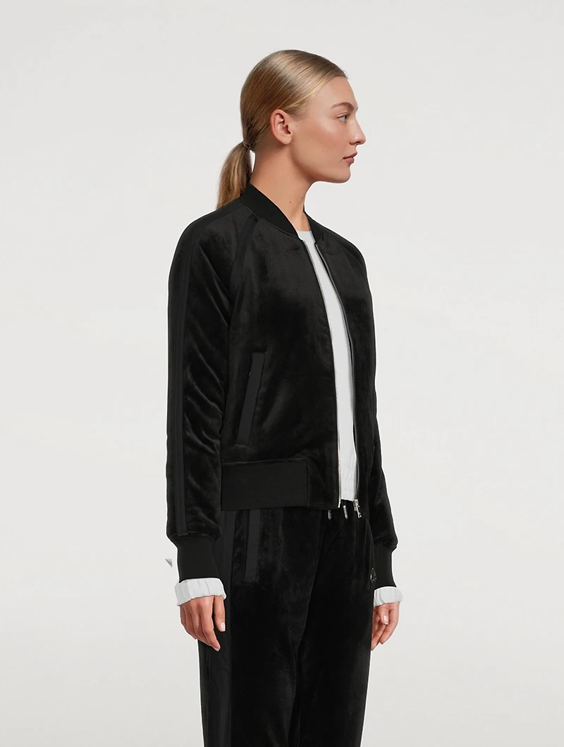 Assinica Velour Bomber Jacket