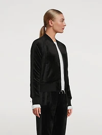 Assinica Velour Bomber Jacket
