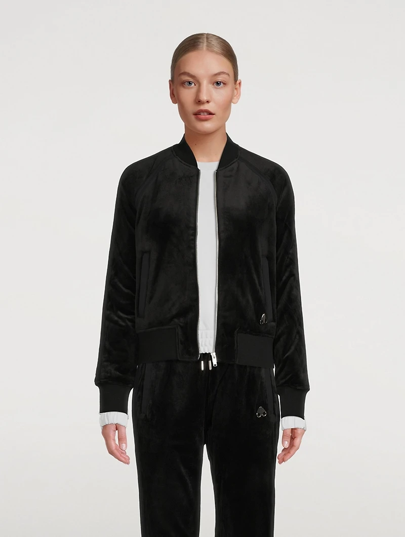 Assinica Velour Bomber Jacket