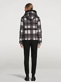 Thudaka Down Puffer Jacket Plaid Print