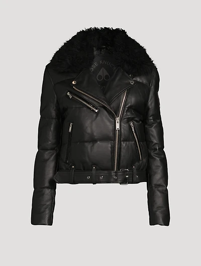 Chauvreulx Down Leather Puffer