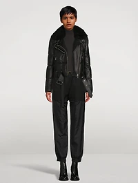 Chauvreulx Down Leather Puffer