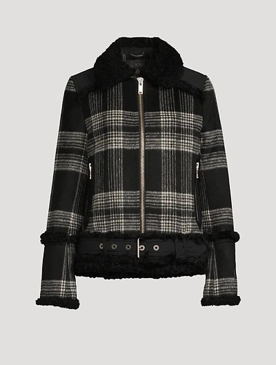 Kechika Wool And Mohair Biker Jacket