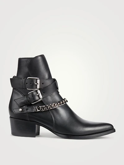 Jodhpur Leather Chain Boots