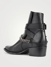 Jodhpur Leather Chain Boots