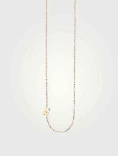 Love Letter 14K Gold Single Diamond Necklace
