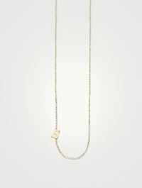 Love Letter 14K Gold Single Diamond Necklace