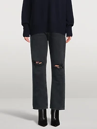 90s Pinch Waist Straight Jeans